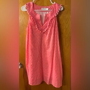 Vineyard Vines Papaya Punch Tile Print Dress